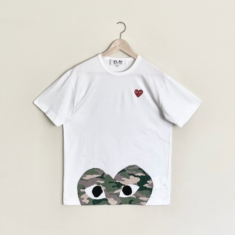 Comme Des Garçons Play Camo Heart Graphic T Shirt Adult Large Made in Japan CDG